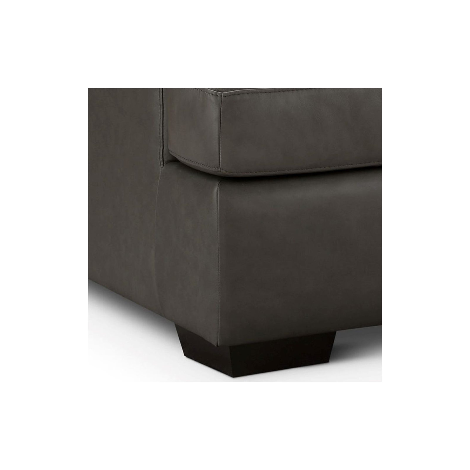 Braiden Leather Sofa, Camel, Gray