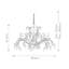 Ballycraigy 8 - Light Candle Style Chandelier