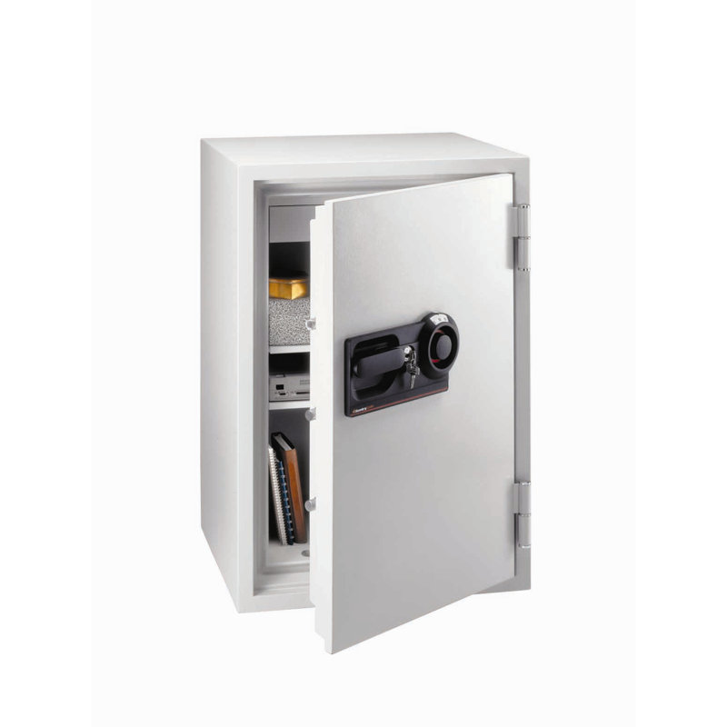 Medium Light Gray Fireproof Safe with Combination Lock
