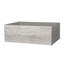 Commode 6 tiroirs avec grands tiroirs en tissu, gris