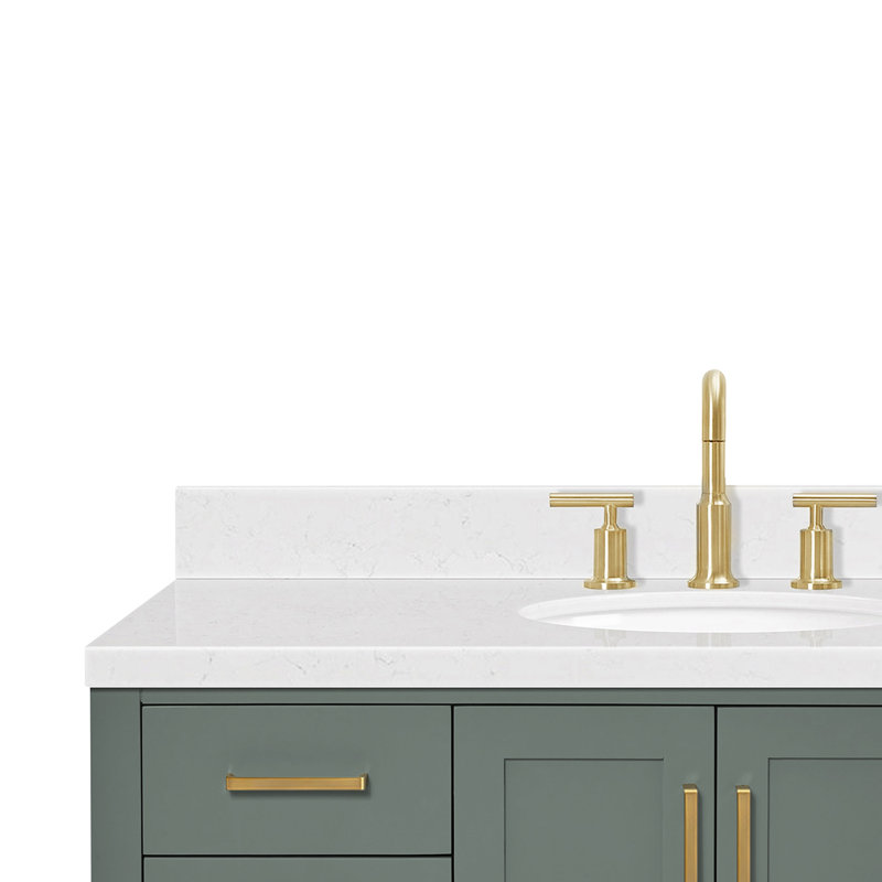 ARIEL Magnolia 54 Single Bathroom Vanity with Top, Vintage Green
