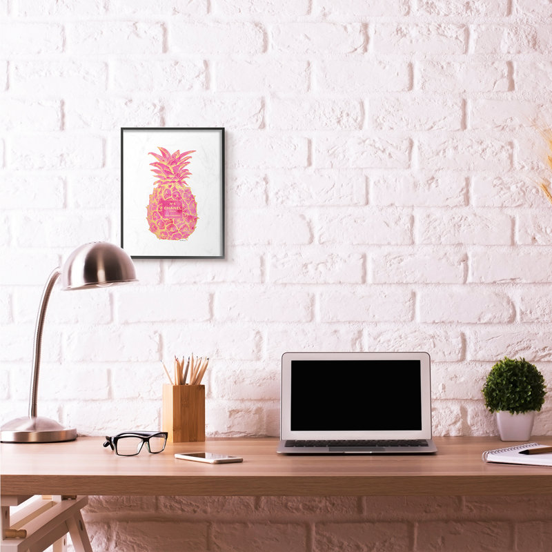 « mode, doré rose or », impression, Giclée encadrée noir minuit, H 14 po x l 11 po x P 1,5 po