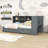 Twin XL to King Two Drawers Wooden Daybed with LED Lights, Shelves and USB Ports-268882710
