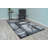 Tapis gris à motif géométrique 3D ciselé à la main Mccampbell-37412734