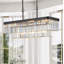 Lustre rectangulaire moderne en cristal Modern Industrial-130217989