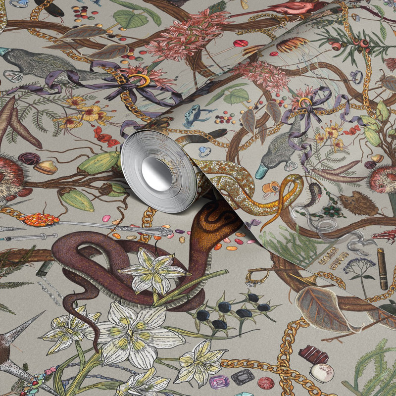 Glamour Life Wallpaper, Gray