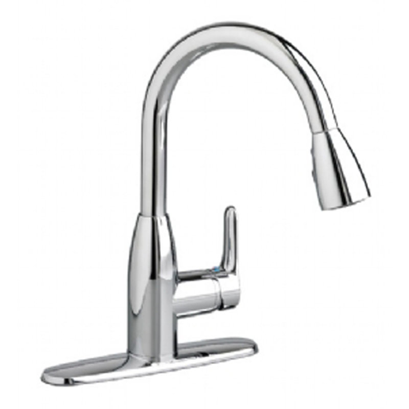 Robinet de cuisine à poignée simple Colony, Chrome poli