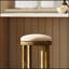 Victoria Tabouret de bar pivotant en bois à hauteur de comptoir avec siège rembourré-2036911205