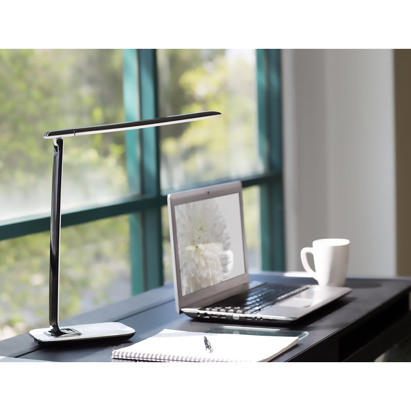 Mount-It! LED Desk Lamp With USB Charging Port Dimmable Touch Controls with Color Adjustment