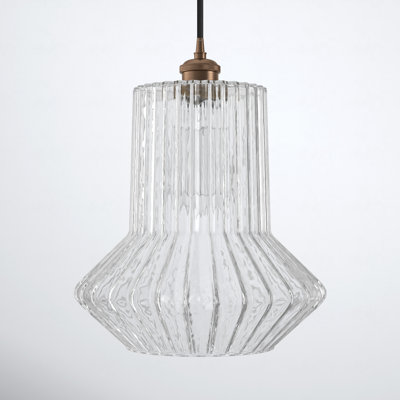Montrose Single Light Glass Dimmable Pendant