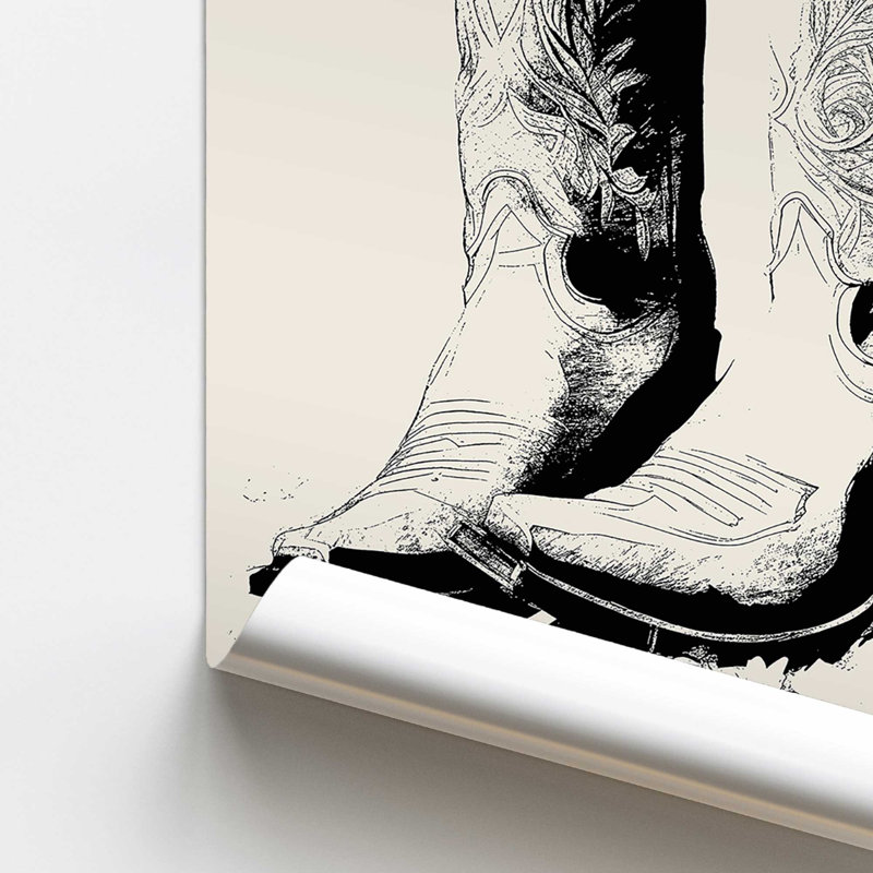 Western Noir Rolled Print, 14" H x 11" W