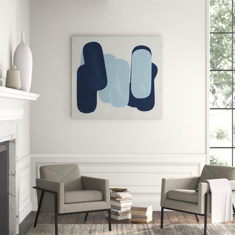 Through The Contours II Print by Bobby Berk, Image Brush Gel, 54" H x 60" W x 1.5" D