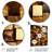 Black And Gold Abstract Cubes II - Geometric Metal Wall Art-808981820
