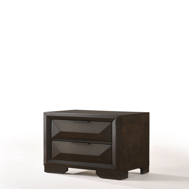 Table de chevet 2 tiroirs Cemya