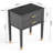 Solid Wood Nightstand with Big Drawer，2 Power Outlets, 1 USB Port & 1 Type C Port-1393073956