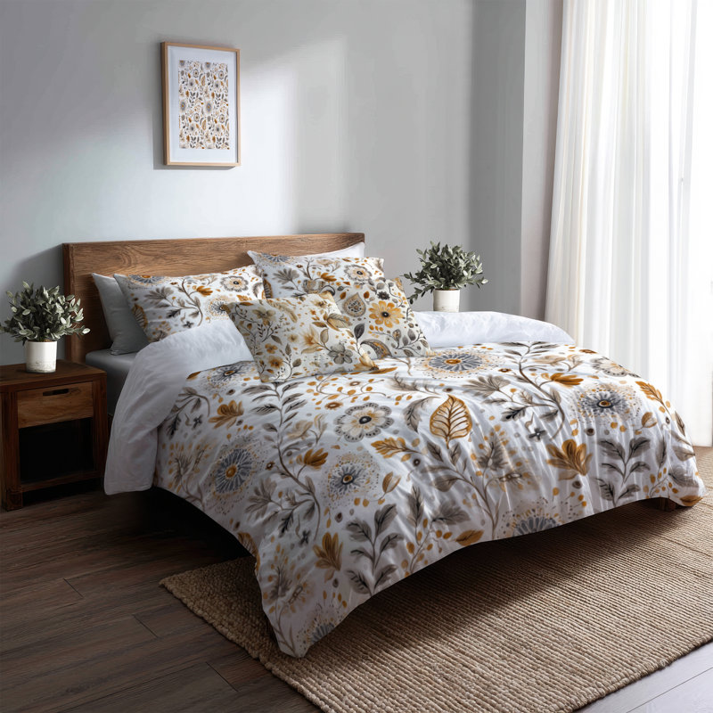 Ensemble de housse de couette 5 pièces Country Farmhouse - Ensemble de housse de couette et coussin décoratif
