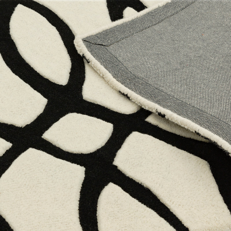 Louise Geometric Wool Hand Woven Area Rug, Rectangle 160 x 230cm