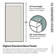 Stellar 70 in. W x 78 in. H Fully Frameless 3 Panel Inline Glass Hinged Shower Enclosure