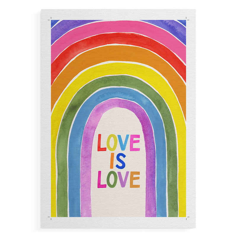 «Love Loudly», collection B - impression sur toile seulement - non encadrée, H 48 po x l 32 po