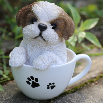 Teacup Shih Tzu Puppy Statue