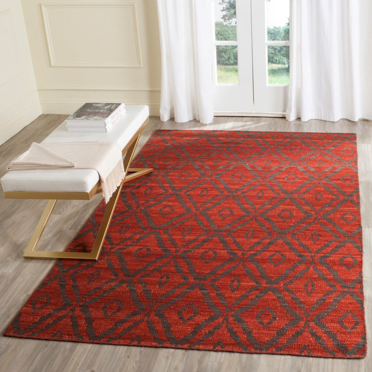 Union Rustic Bennett Hand Woven Wool Geometric Rug | Wayfair