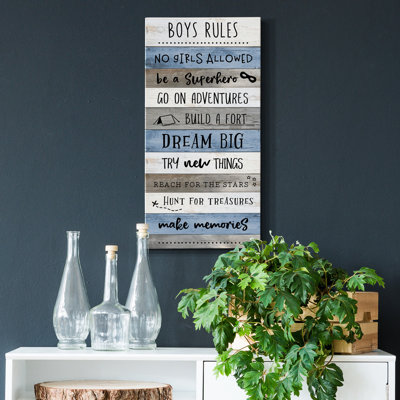 " Boys Rules "