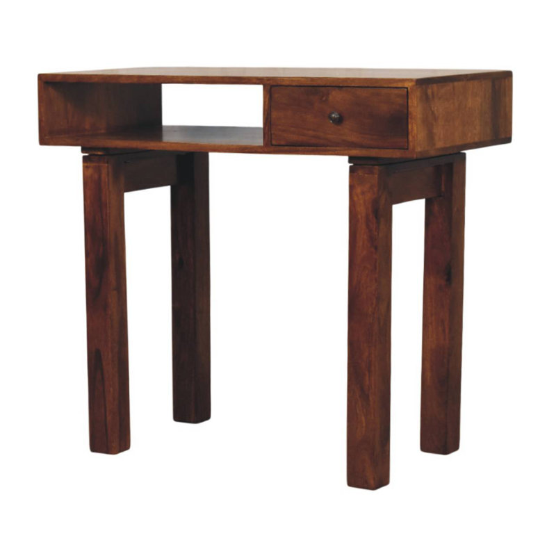 Bureau d'écriture 1 tiroir Tula Chestnut