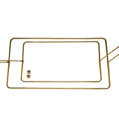 Tringle rectangulaire à rideau de douche extensible