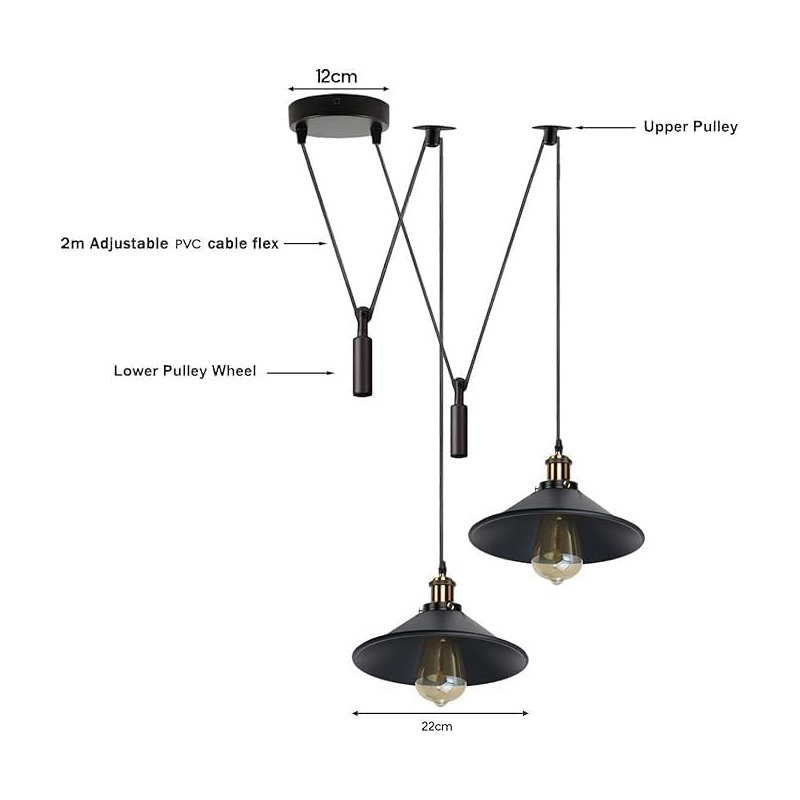 2 - Light Brushed Copper Dome Pendant
