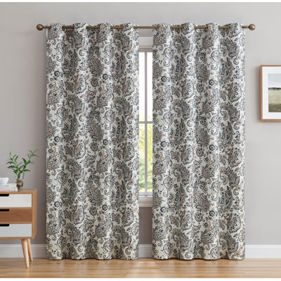 Lovelle Silk Curtain Pair