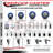 4 Piece Poly Grip Caster Set with 2 Brakes-88884740