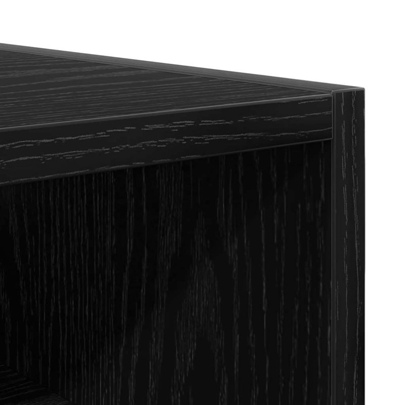 Vidaxl Hanging Cabinet With Shelf Riga Black Oak 20 X 29.5 X 60 Cm, 60cm H x 40cm W x 29.5cm D