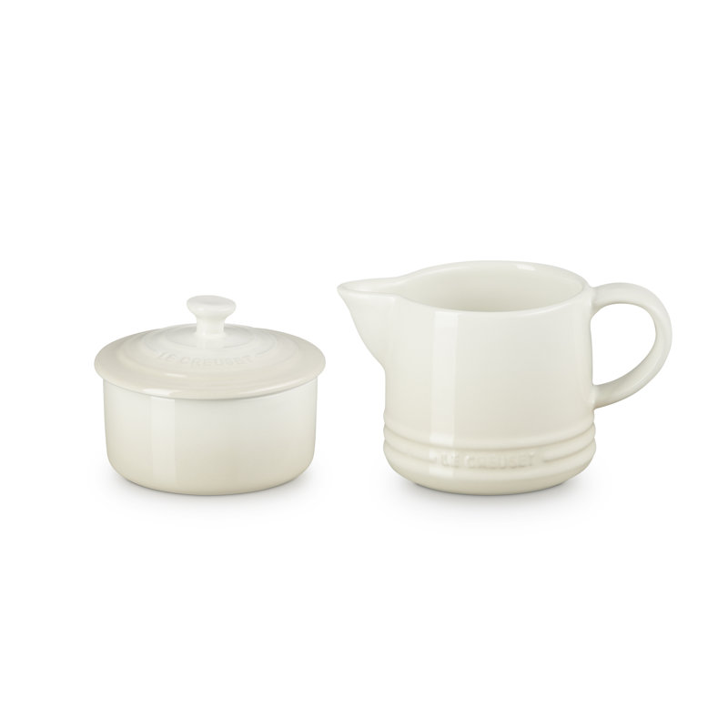 Le Creuset Stoneware Milk & Sugar Set, Meringue