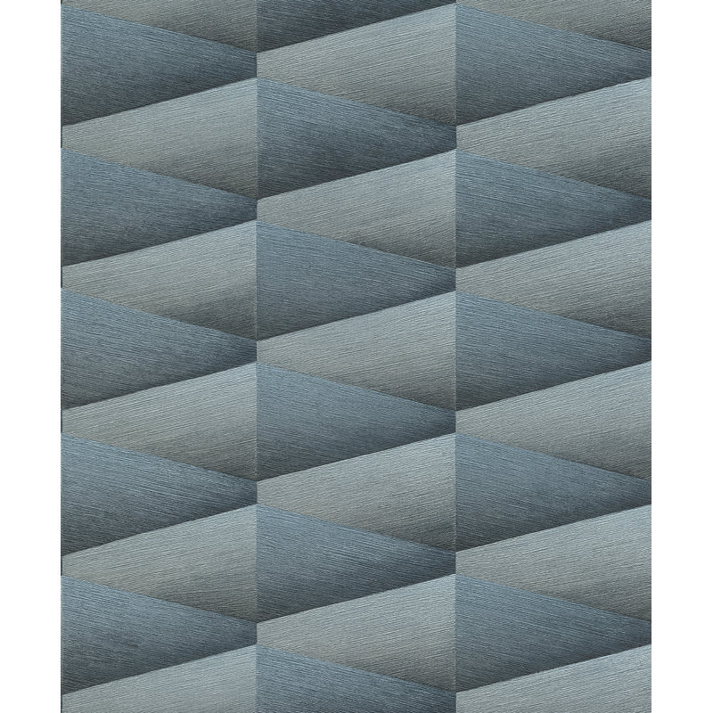 Rouleau de papier peint L 33 pi x l 20,9 po Stephanne, Bleu