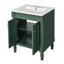 Meuble-lavabo moderne de 24 po avec lavabo supérieur, armoire de rangement à 2 niveaux et grandes tablettes pour une organisation efficace-1201785909-1201785910