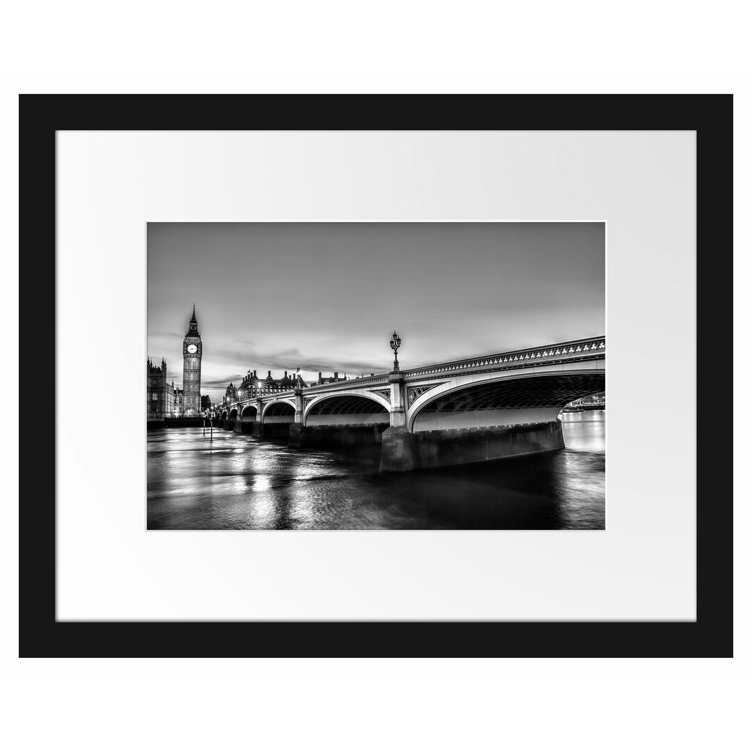 Gerahmtes Poster Westminster Bridge Big Ben