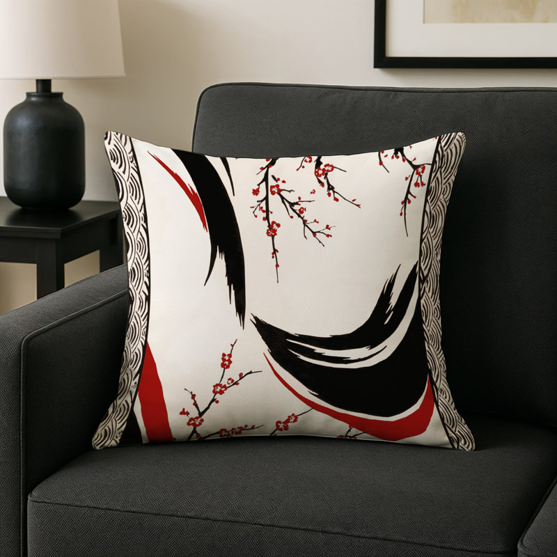 Petal Harmony Indoor And Outdoor Pillow, Square 16"