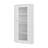 Ruffin Display Cabinet, 1 Door, 4 Shelves, White