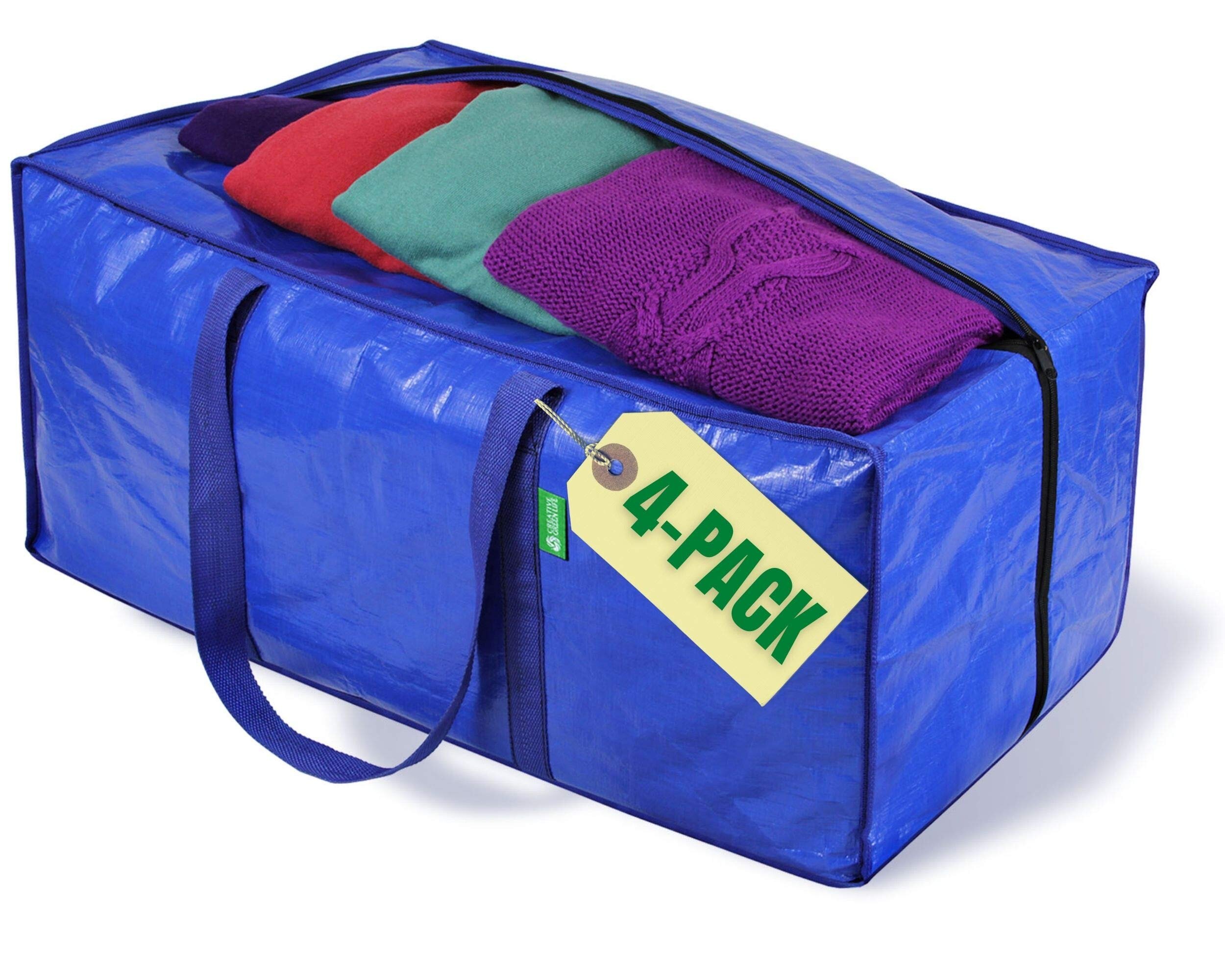 Multicolor Wardrobe Organizer Cloth Blanket Storage Bag, Size: 66 Ltr,  52x43x32 Cm