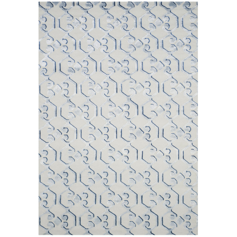 Tapis en cuir et viscose tissés à la main Sevastopol, Rectangle 9 pi x 12 pi