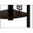 4-Tier Metal Etagere Bookcase, Dark Brown Shelves, Sleek Black Frame, For Small Spaces And Modern Decor.-2028772628