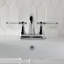 Robinet de salle de bain central à 4 poignées à 3 trous avec 4 tiroirs Kingston-17424533