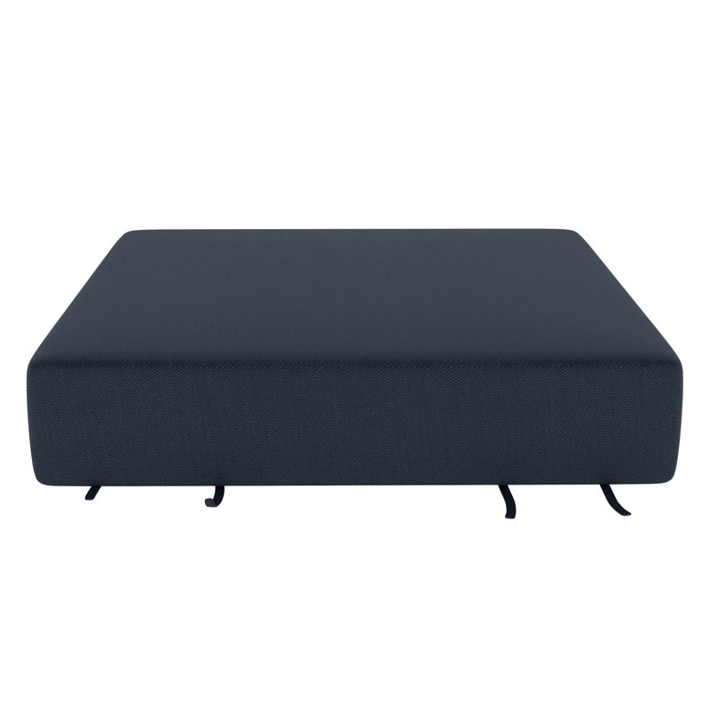 Sunbrella® Outdoor Seat Pad/Ottoman Cushion, Canvas Navy Sunbrella® Canvas