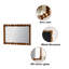 Miroir mural rétro en bois sculpté, cadre de colonne décoratif pour décor rétro