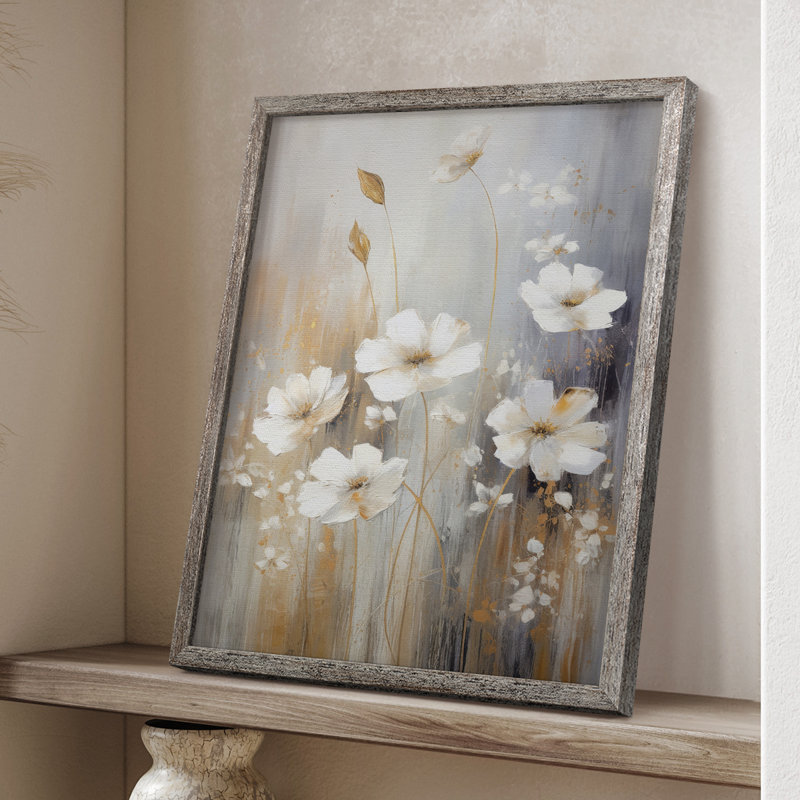 Reproduction encadrée FLORAL Series CCL XXXVII - bois massif, H 11 po x l 9 po