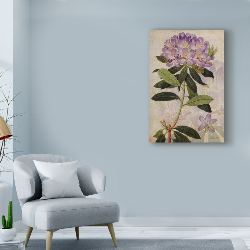 « rhododendron ii », reproduction d’impression sur toile tendue, H 19 po x l 12 po x P 2 po