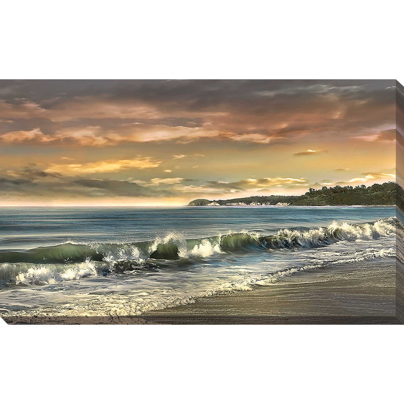 «Warm Sunset», reproduction, H 18 po x l 30 po x P 1 po, Toile tendue