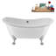 Baignoire sur pattes 59 ", plateau, bonde, pattes 59" Streamline-101628976-102220275