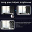 Miroir de salle de bain 3 couleurs à DEL à intensité variable et à intensité variable - Anti-buée et antidéflagrant, certifié UL> CRI> 95 avec fonction de mémoire et double fixation pour maquillage / rasage-370162900