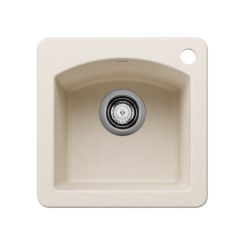 Diamond SILGRANIT 15" Dual Mount Bar Sink - Soft White, Soft White